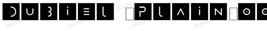 Dubiel (Plain)001.001字体转换